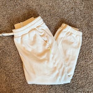 Fabletics Off-White Jogger Pants